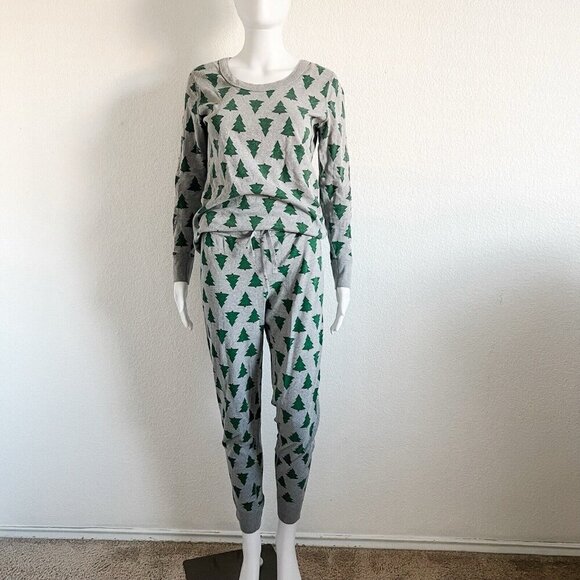 Hanna Andersson Other - Hanna Anderson Adult Medium Long John Christmas Tree Tannenbaum Pajama Set